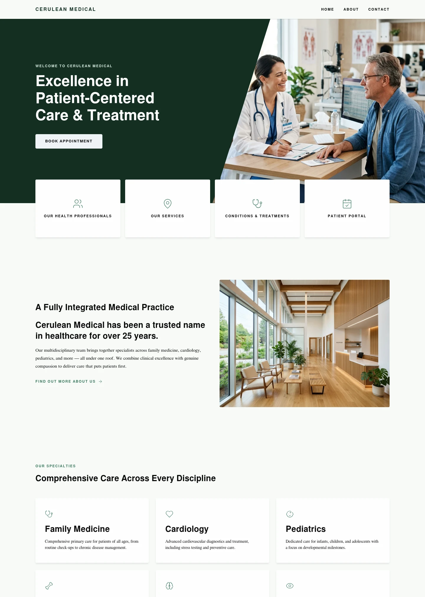 Cerulean website design style preview